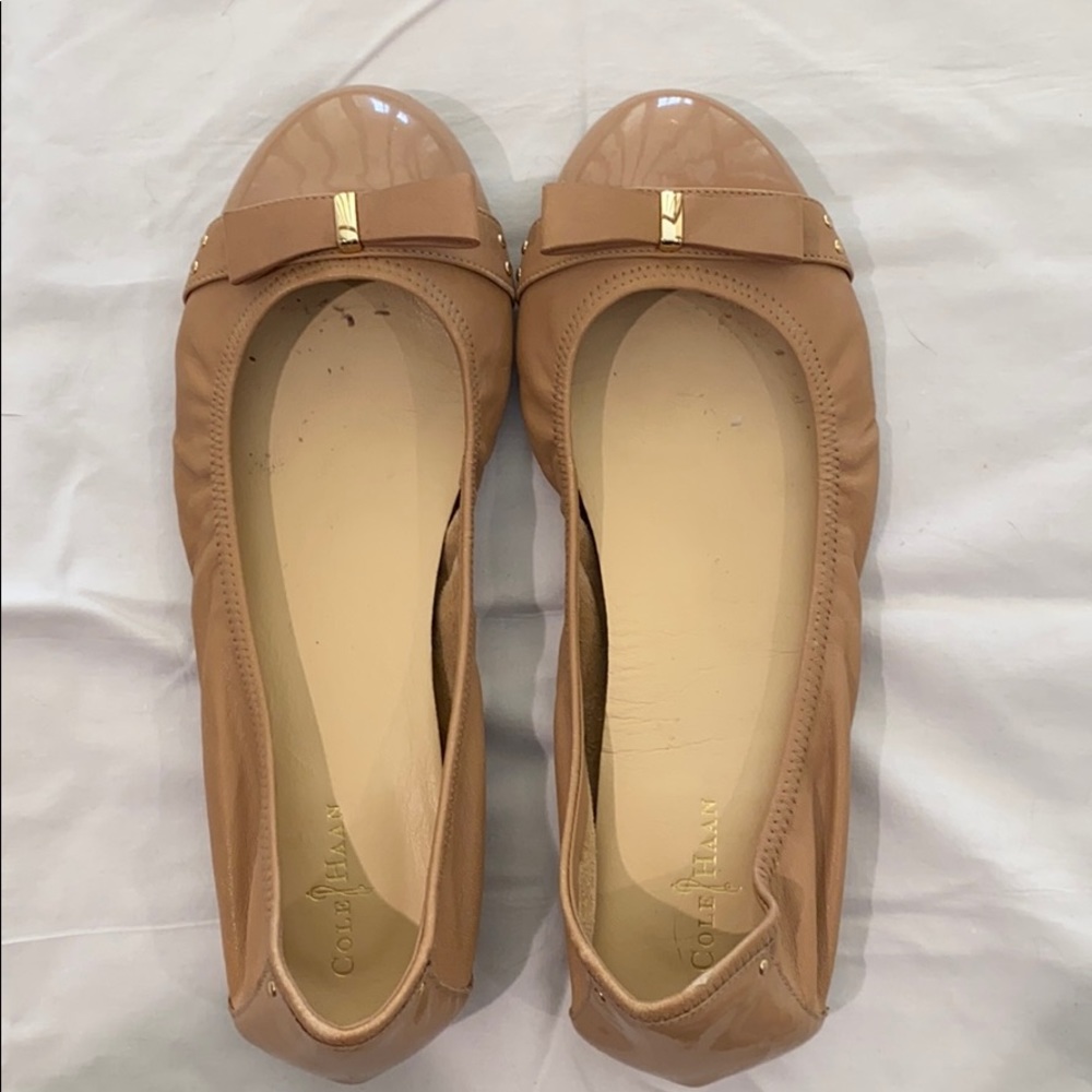 Cole Haan NikeAir Tali Bow Nude Ballet Flats 9